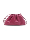 Bottega Veneta Mini The Pouch Leather Clutch In Cinnabar Gold