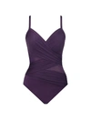Miraclesuit Swim Mystique One-piece Swimsuit In Sangria Purple