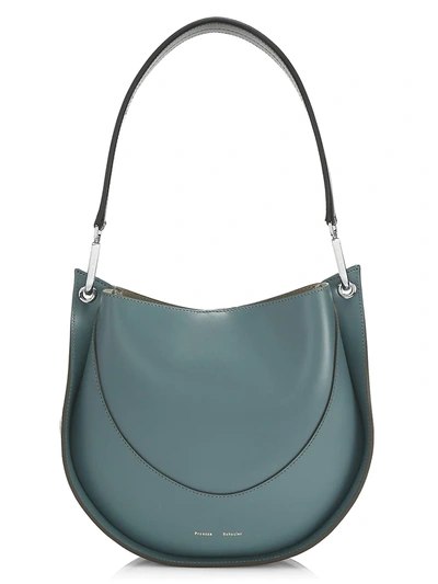 Proenza Schouler Small Leather Hobo Bag In Orion Blue