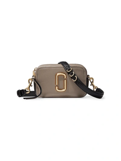 The Marc Jacobs Women's The Softshot Leather Camera Bag In Cement