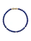 David Yurman Women's Bijoux Spiritual Beads Bracelet With 14k Yellow Gold In Lapis