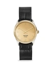 TOM FORD MEN'S 18K YELLOW GOLD, STAINLESS STEEL & ALLIGATOR LEATHER-STRAP WATCH,400013537460