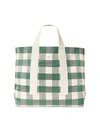 Loeffler Randall Oversized Bodie Gingham Open Tote In Multi Gingham
