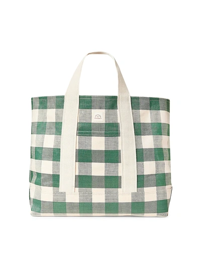 LOEFFLER RANDALL OVERSIZED BODIE GINGHAM OPEN TOTE 400014179530