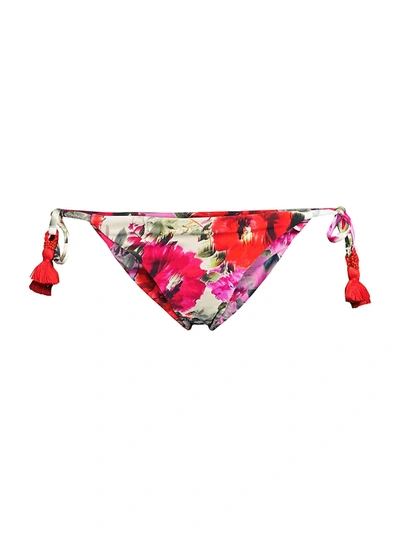 Pq Reversible Side-tie Bikini Bottom In Desert Rose