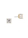 ADRIANA ORSINI MODERN LOVE 18K YELLOW GOLDPLATED STERLING SILVER & CUBIC ZIRCONIA STUD EARRINGS,400014338286