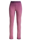 Cotton Citizen The Ibiza Ribbed Cotton Pants In Lavender Mix