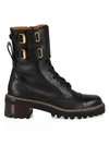 See By Chloé Mallory Combat Boots In Black Leather