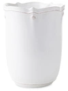 Juliska Berry & Thread Whitewash Ceramic Waste Basket