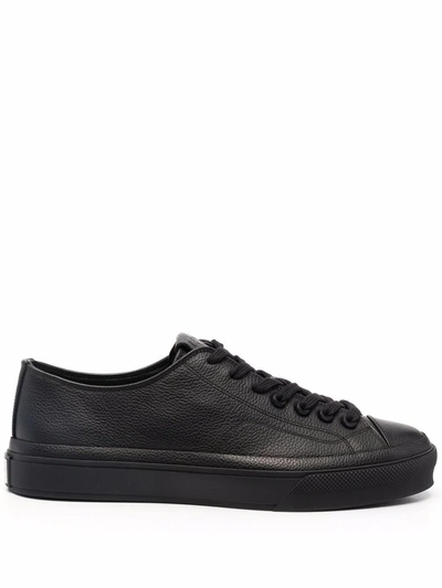 Givenchy Men's  Black Leather Sneakers