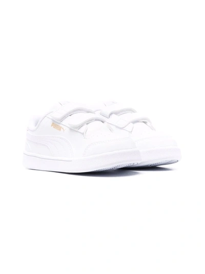Puma Kids' Panelled Low-top Trainers In White