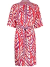 MISSONI ABSTRACT-PRINT BELTED DRESS