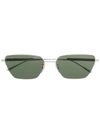 BOTTEGA VENETA RECTANGLE-FRAME TINTED SUNGLASSES