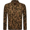 NUDIE JEANS NUDIE JEANS COLIN CAMOUFLAGE OVERSHIRT BROWN