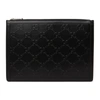 GUCCI BLACK GG EMBOSSED POUCH