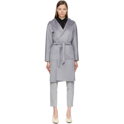 Max Mara Lilia Double-face Cashmere Coat In Grey