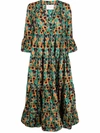 La Doublej Jennifer Jane Maxi Dress In Gumball Verde