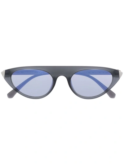 Calvin Klein Jeans Est.1978 Cat-eye Frame Sunglasses In 006 Matte Crystal