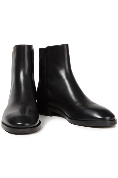 Stuart Weitzman Kye Neoprene-paneled Leather Chelsea Boots In Black