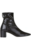 MALIPARMI STRETCH FABRIC AND LEATHER ANKLE BOOTS