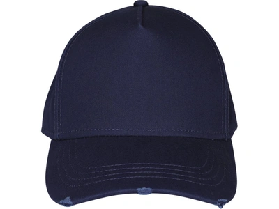 Dsquared2 Navy Blue Baseball Cap With White Logo