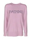 PATOU LOGO SWEATER IN LILAC COLOR