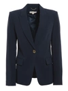 Michael Kors Tailored Double Crêpe Blazer In Blue