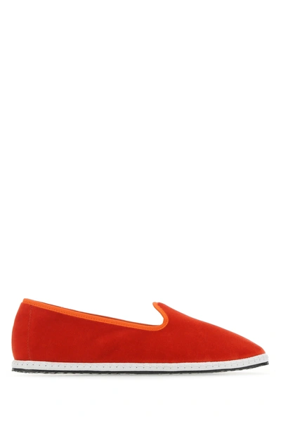 Vibi Venezia Red Velvet Mattone Furlane In Orange