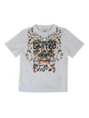 BURBERRY FLORAL PRINT T-SHIRT IN WHITE
