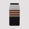 MARNI MARNI STRIPED KNIT MIDI SKIRT