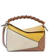 LOEWE PUZZLE EDGE SMALL LEATHER SHOULDER BAG,P00587114