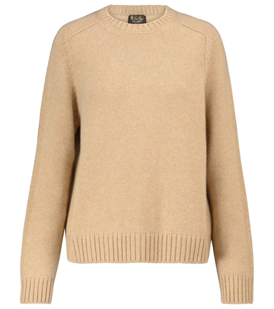 Loro Piana Parksville Cashmere Knit Sweater In Beige