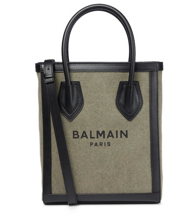 Balmain B-army Shopper Shoulder Bag In Green
