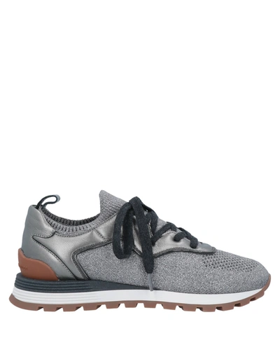 Brunello Cucinelli Sneakers In Silver