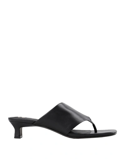 E8 By Miista Toe Strap Sandals In Black