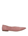Halmanera Ballet Flats In Pastel Pink