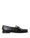Sebago Horsebit-detail Leather Loafers In Black