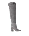 Sergio Rossi Knee Boots In Grey