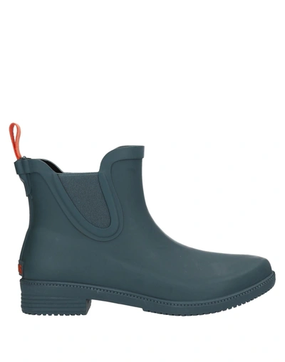 Swims Ankle Boots In Dark Green