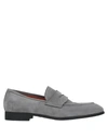 Santoni Loafers In Light Grey