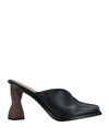 Sam Edelman Woman Mules & Clogs Black Size 8 Soft Leather