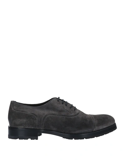 Ortigni Lace-up Shoes In Steel Grey