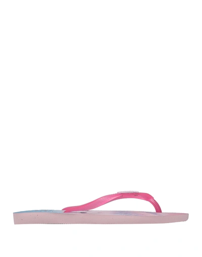 Havaianas Toe Strap Sandals In Pink