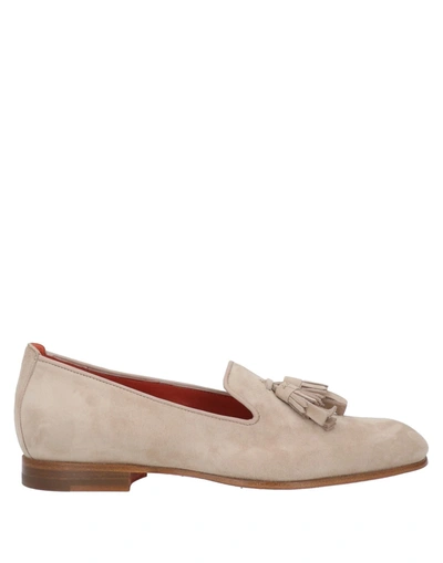 Santoni Loafers In Sand