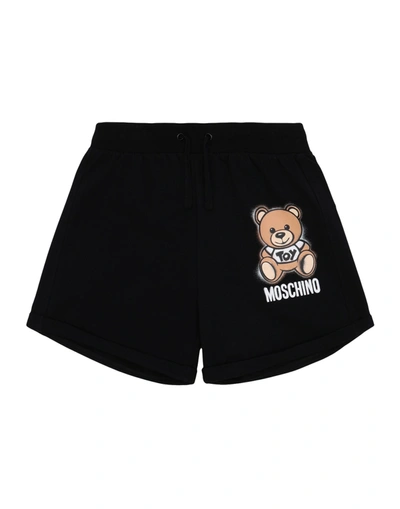 Moschino Teen Kids' Shorts In Black