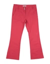Dondup Toddler Girl Pants Red Size 4 Cotton, Elastane In Red