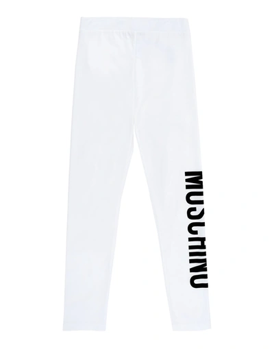 Moschino Teen Kids' Leggings In White