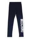 Moschino Teen Kids' Leggings In Dark Blue