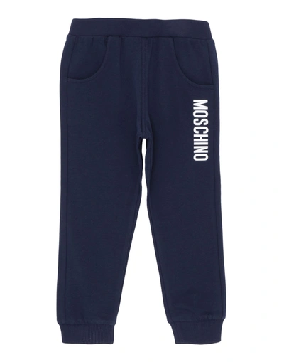 Moschino Baby Casual Pants In Dark Blue