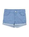 Aletta Toddler Girl Shorts & Bermuda Shorts Pastel Blue Size 6 Cotton, Polyester, Elastane In Blue